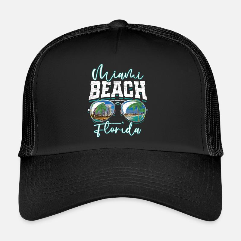 Miami Beach Florida Trucker Cap