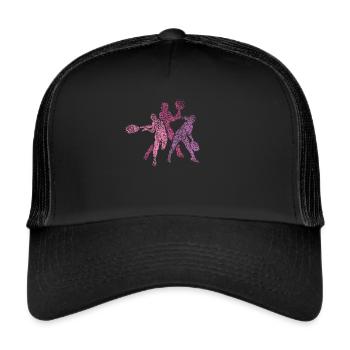 Tennis player Tennis player Paddleball - Trucker Cap - black/black - Front