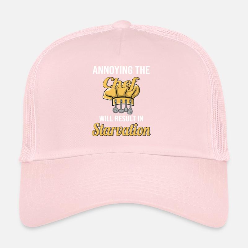 funny saying chef kitchen restaurant cook Trucker Cap