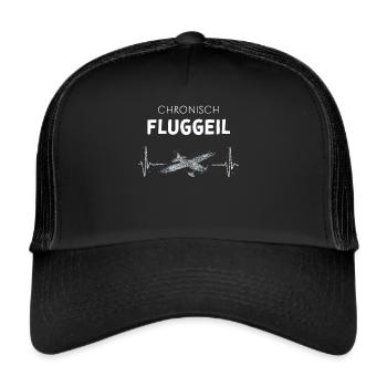 Modellflugzeuge Modellfliegen Modellflug - Trucker Cap - Schwarz/Schwarz - Vorne