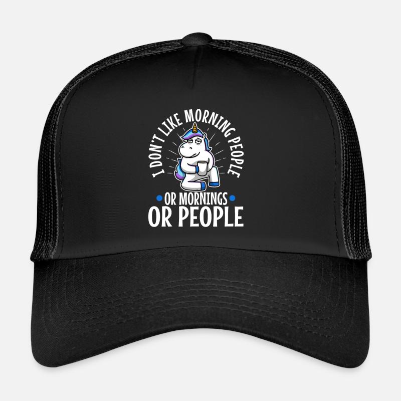 Je déteste les gens du matin Casquette trucker 