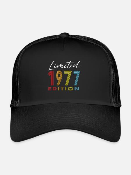 Édition limitée 1977 - Casquette trucker  - noir/noir - Devant