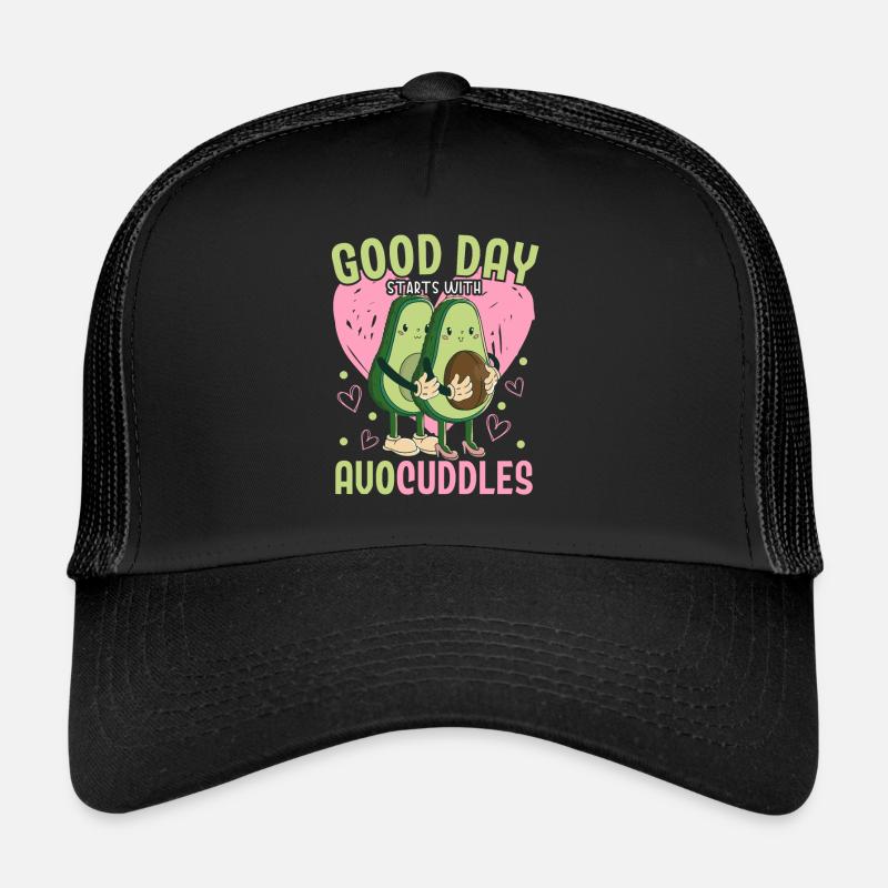 Ein guter Tag beginnt mit Avocuddles Avocado Guac Trucker Cap