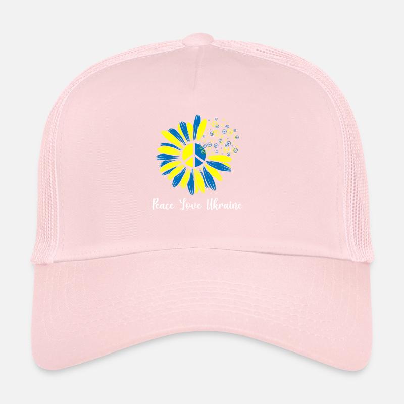 Paix Amour Ukraine Fleur Casquette trucker 