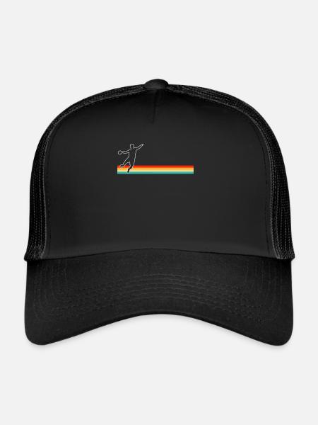 Handball Rétro - Casquette trucker  - noir/noir - Devant