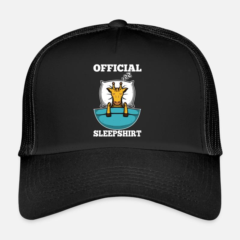 Official sleepshirt Giraffe - Trucker Cap - Schwarz/Schwarz
