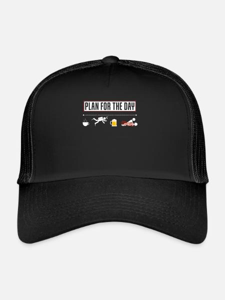 Fun plan for the daytime diver diving - Trucker Cap - black/black - Front