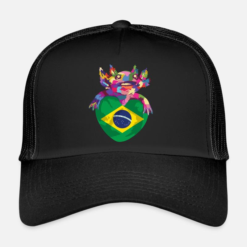 Brésil Drapeau Brésilien Drapeau Amérique du Sud Casquette trucker 