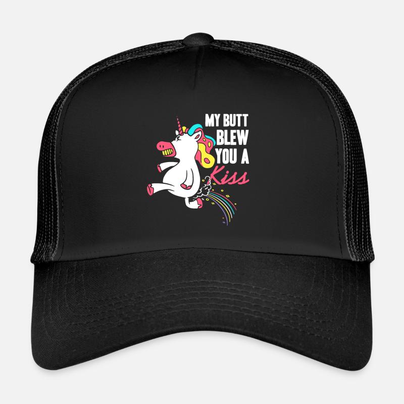 Mes fesses te souffle un baiser licorne pet Casquette trucker 