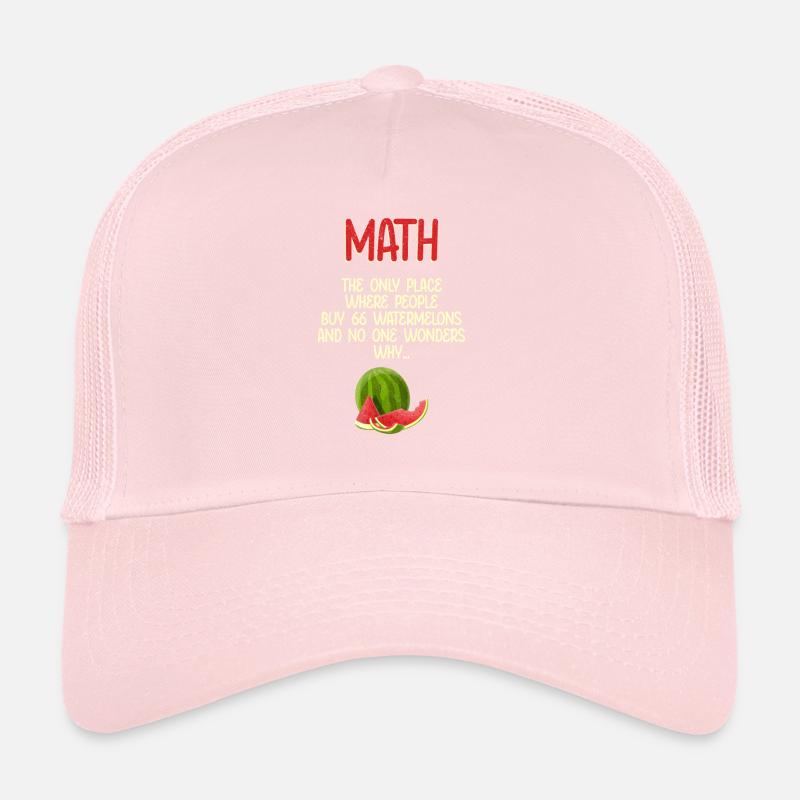 Math et pastèques Mathématiques Calcul Drôle Casquette trucker 