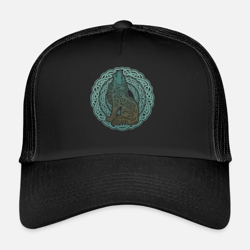 Loups vikings de Wolf Odin Valhalla Casquette trucker 