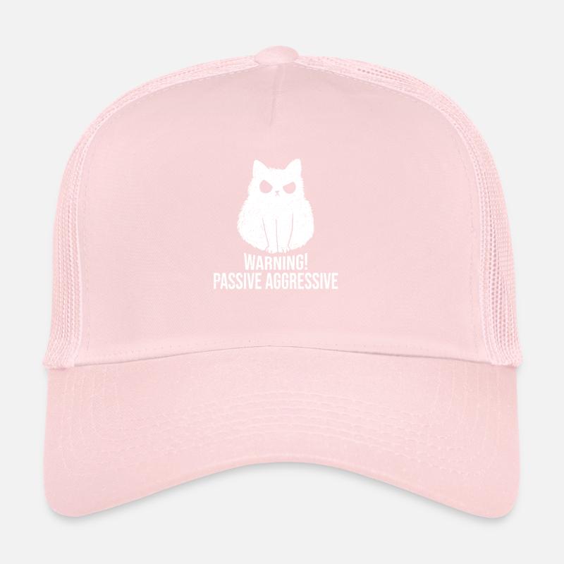Katze Warnung Passiv Aggressiv Trucker Cap