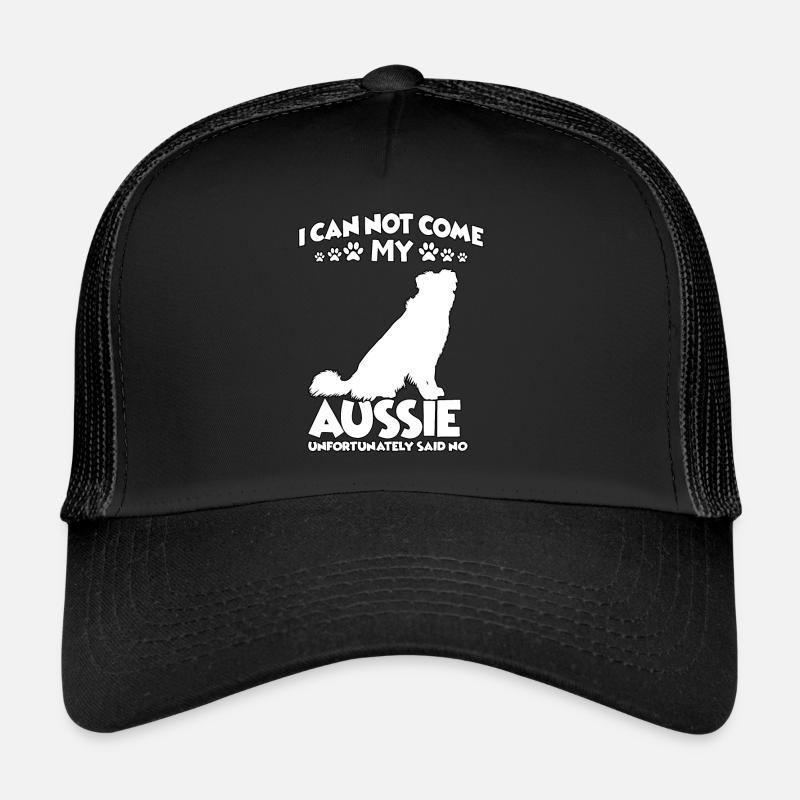 Australian Shepherd funny Aussie walk dogs Trucker Cap