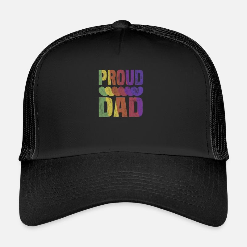 Lgbt Lesbienne Rainbow Flag Bisexuel Queer Casquette trucker 