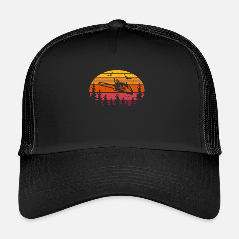Bûcheron - Tronçonneuse Rétro Vintage Casquette trucker 