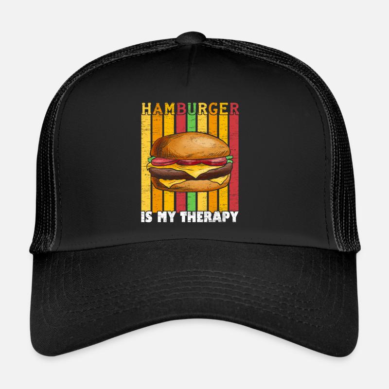 Hamburger is my therapy Burger Eater Food Lov Trucker Cap