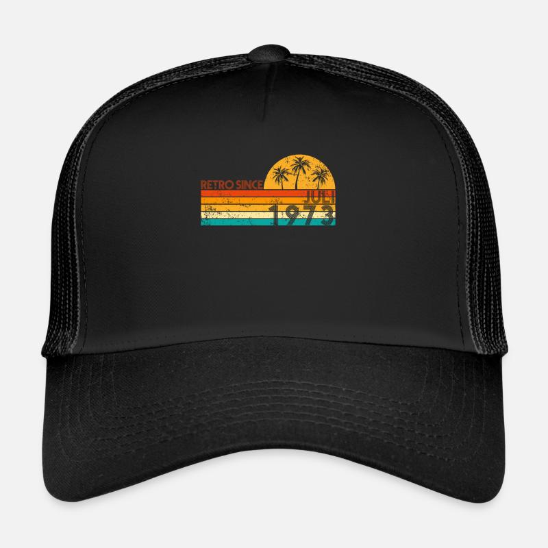 Retro since Juli 1973 - Geburtstag im Juli Trucker Cap