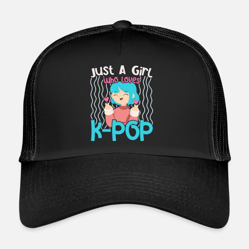 Juste une fille qui aime K-Pop Corée Popm coréen Casquette trucker 