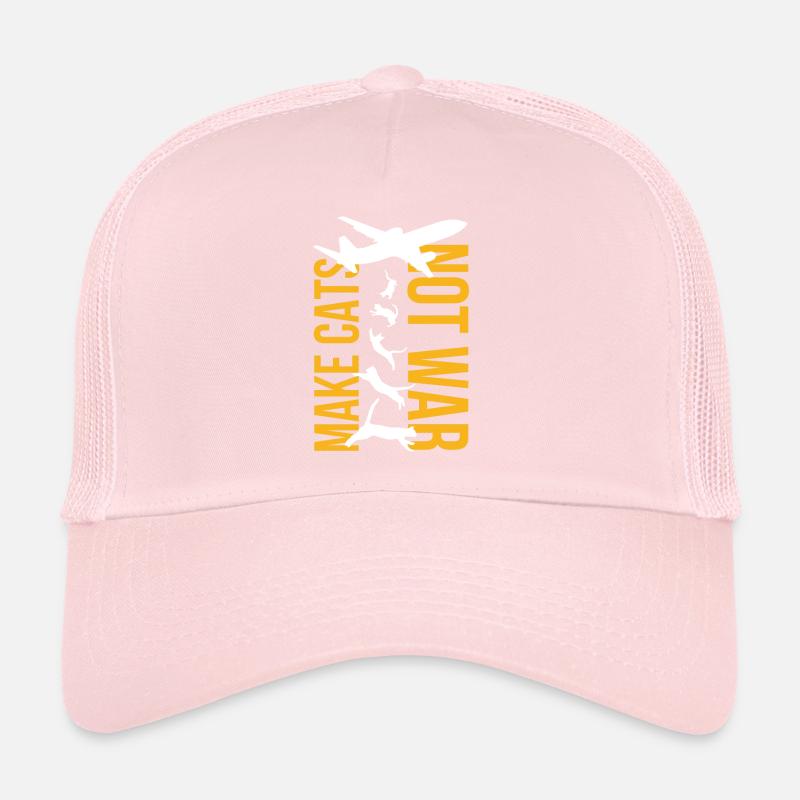 Make Cats Not War World Peace Anti-War Trucker Cap
