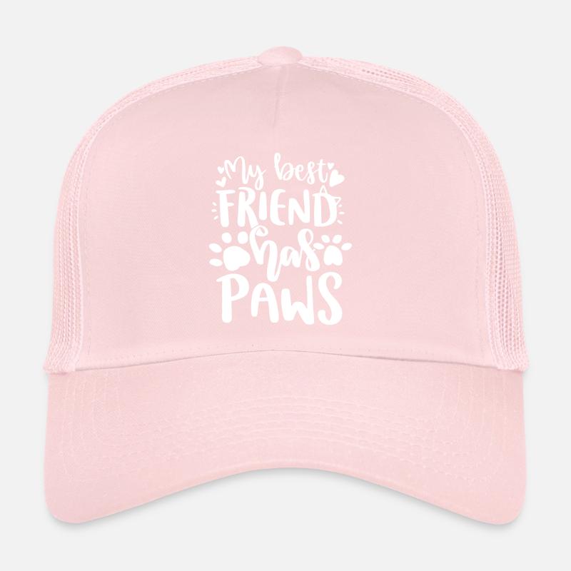Mon meilleur ami a des pattes chats chats possessions de chat Casquette trucker 