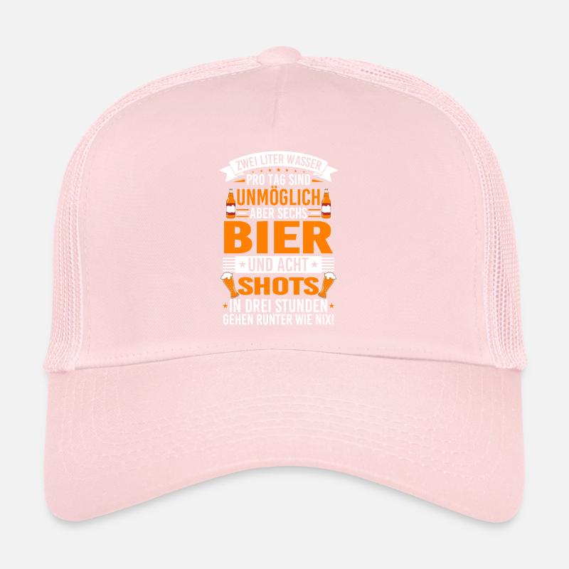 Zwei Liter Wasser pro Tag sind unmöglich Trucker Cap