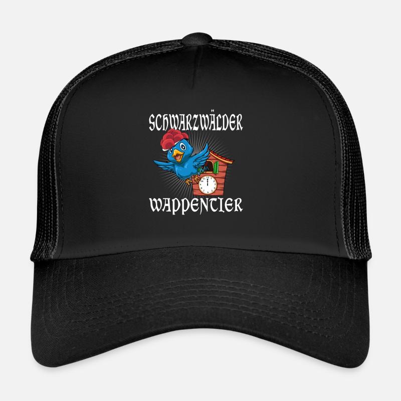 Schwarzwälder Wappentier - Trucker Cap - Schwarz/Schwarz