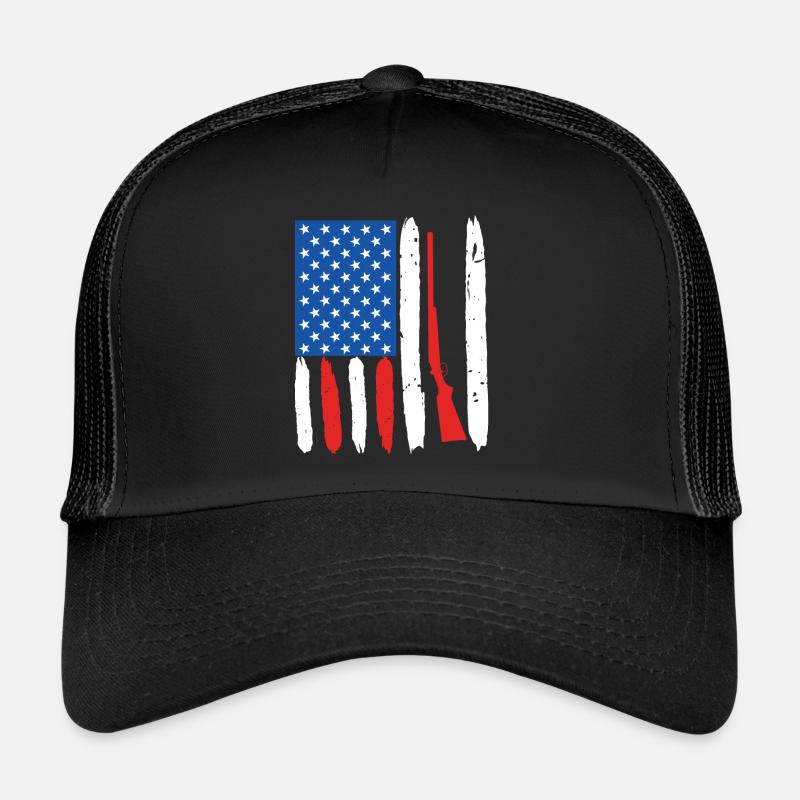 USA Flinte Waffe Tontaubenschießen Trucker Cap