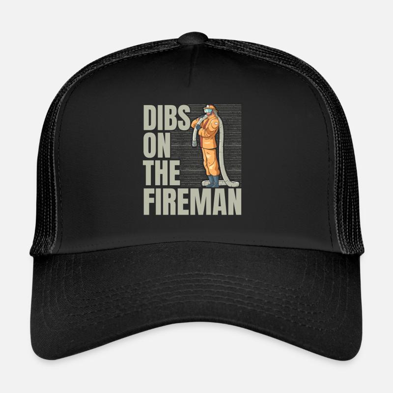 Dibs On The Fireman Firefighter Firefighter Fe Trucker Cap