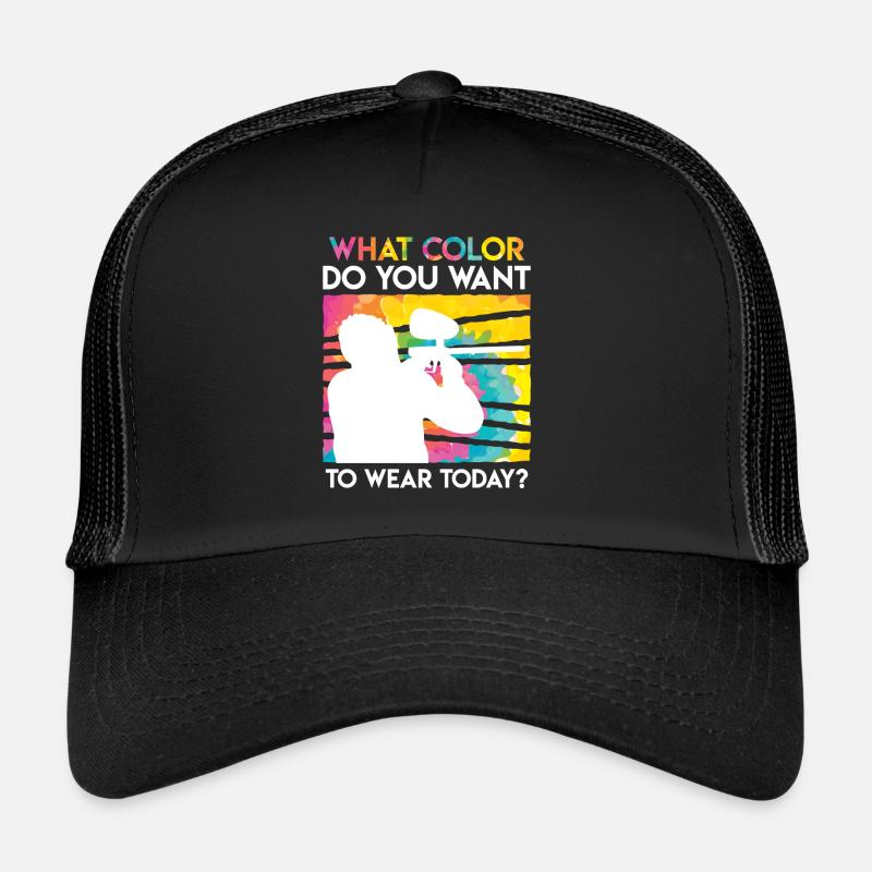 Welche Farbe willst du heute tragen? Paintball Trucker Cap