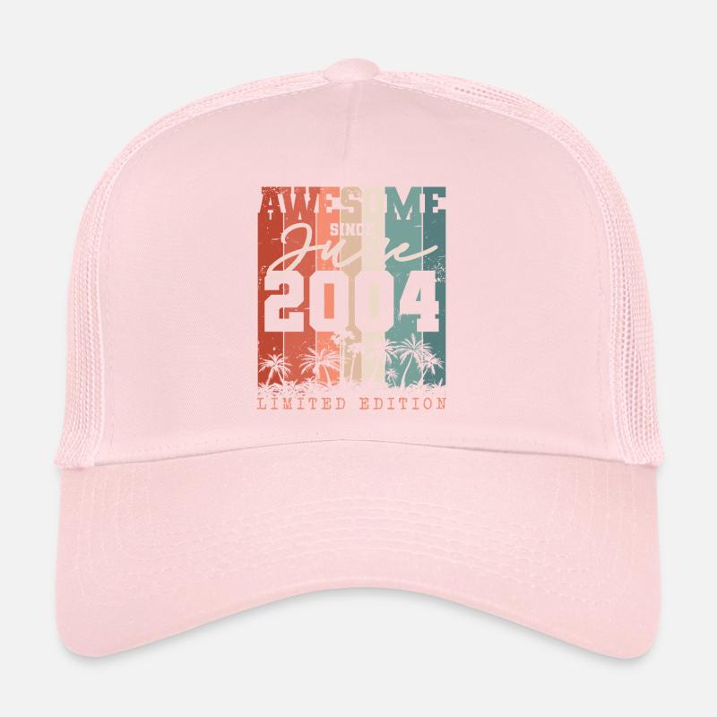Juin Né 2004 Vintage Anniversaire Casquette trucker 