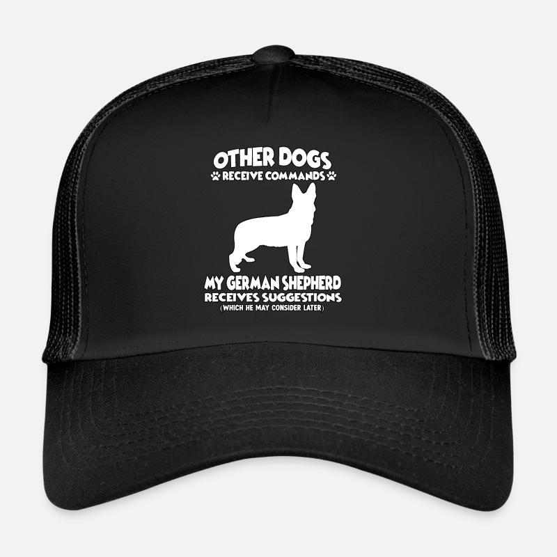 Drôle d’obéissance Chiens de berger allemand Casquette trucker 