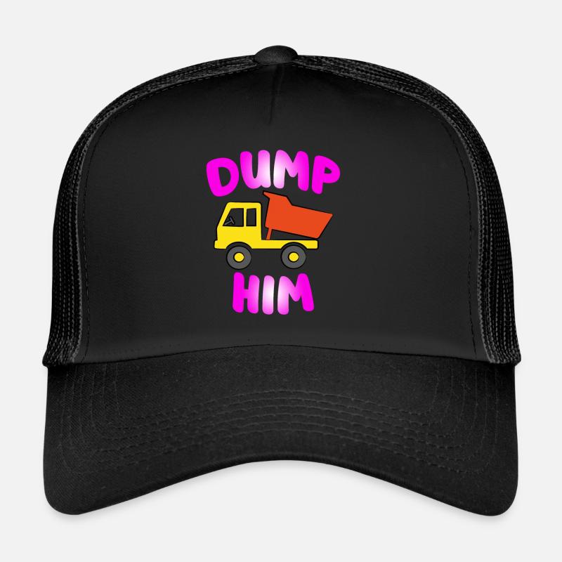 11 Fun Dump Him copie - Casquette trucker  - noir/noir