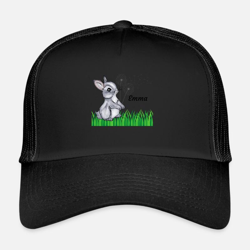 Rabbit Name Gift Emma Trucker Cap