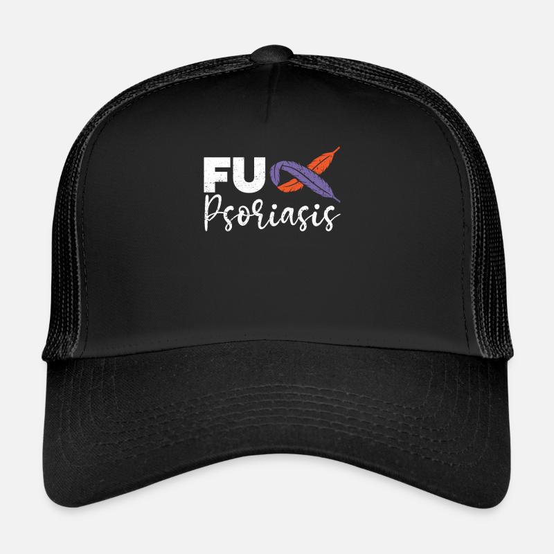 Psoriasis Guerrier Maladie de la peau Sensibilisation au psoriasis Casquette trucker 