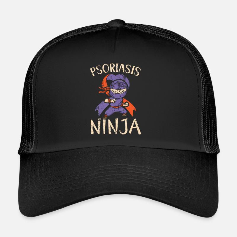 Psoriasis Ninja Skin Disease Psoriasis Awareness Trucker Cap
