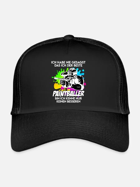 Bester Paintballer Paintballspieler Paintball - Trucker Cap - Schwarz/Schwarz