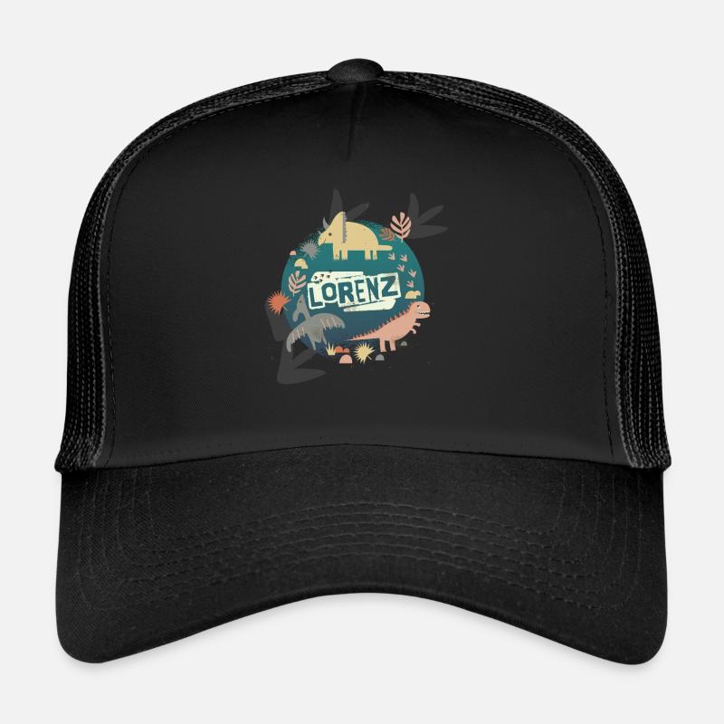 FELIX - Beau nom de garçon avec de mignons dinosaures Casquette trucker 