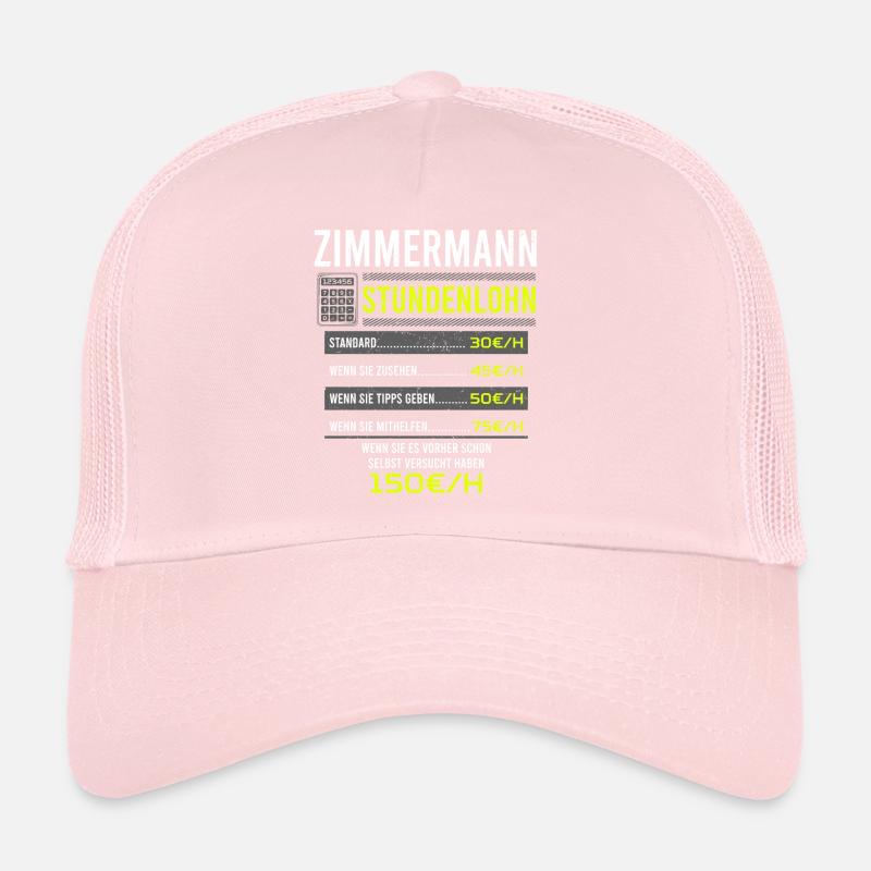Zimmermann Spruch Arbeitsshirt Kollegen Geschenk Trucker Cap