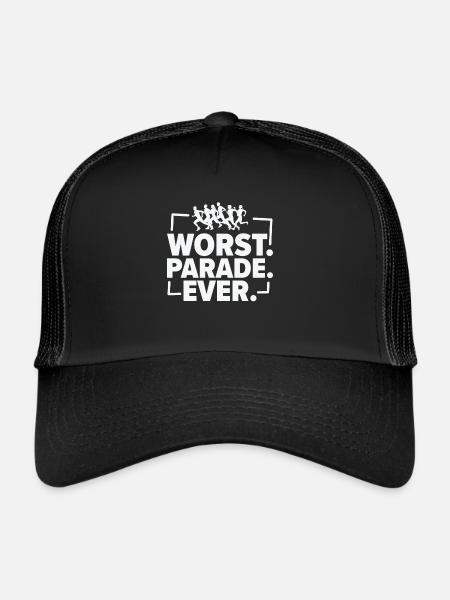 Jogger Runner Marathon Jogging Ski de fond - Casquette trucker  - noir/noir - Devant