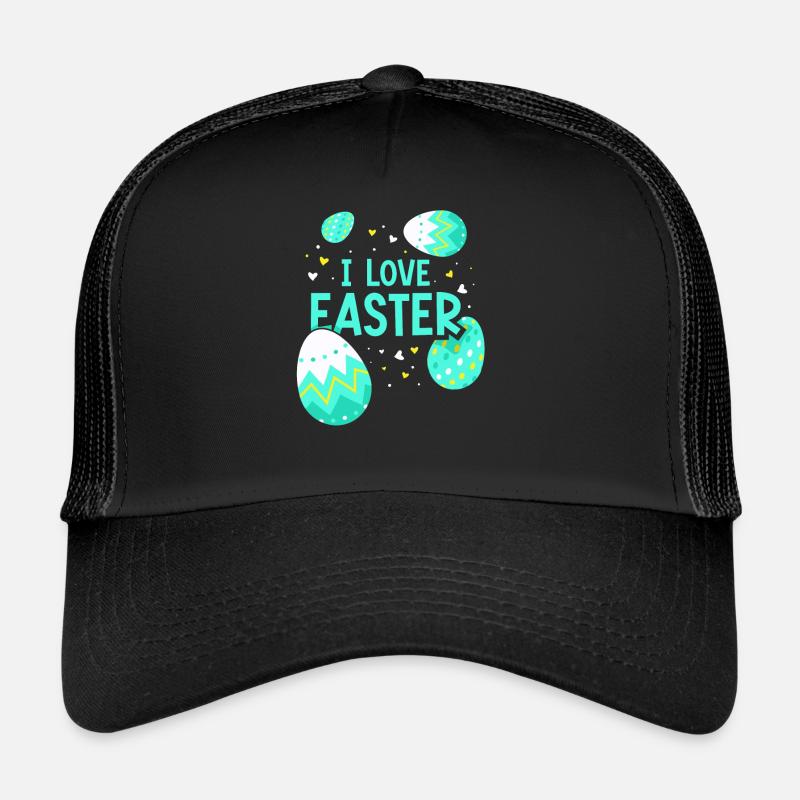 I love Easter Easter Easter Egg Easter Trucker Cap