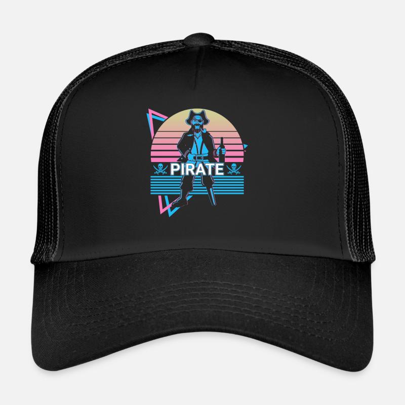Pirate Retro Gift Trucker Cap