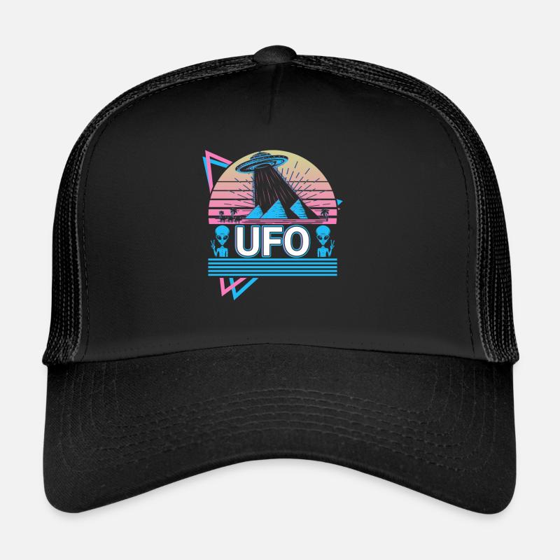 Ufo Alien Kidnapping Retro Gift Casquette trucker 