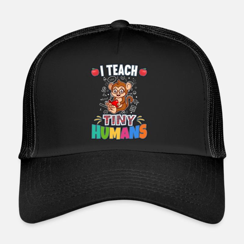 I Teach Tiny Humans Elementary School Teacher Trucker Cap