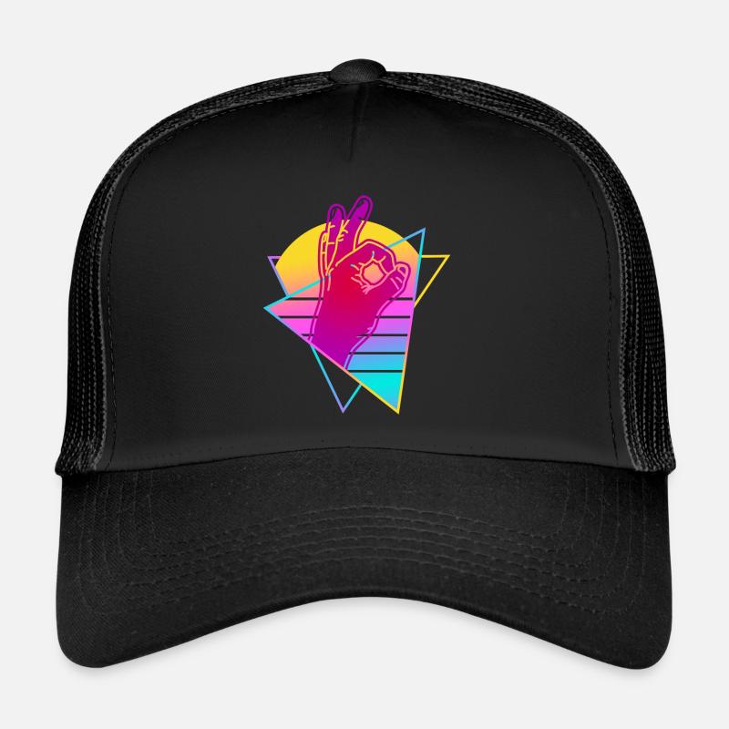 Have a look at Retro Vaporwave Trucker Cap