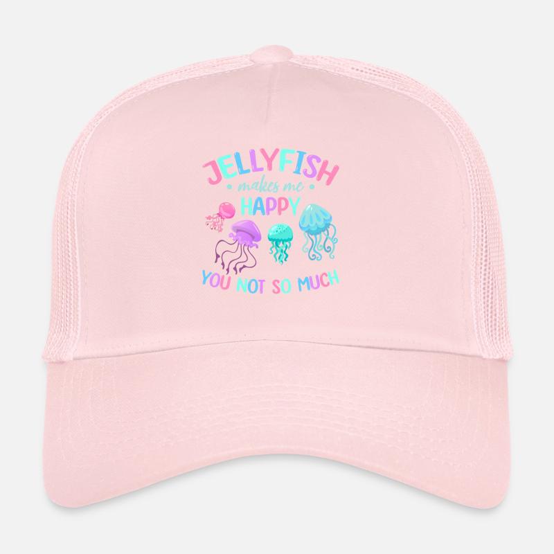 Les méduses me rendent heureux tu ne me fais pas tellement Casquette trucker 