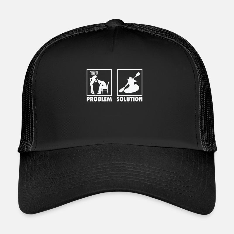 Kayak Kayaker Kayak Statement Solution au problème. Casquette trucker 