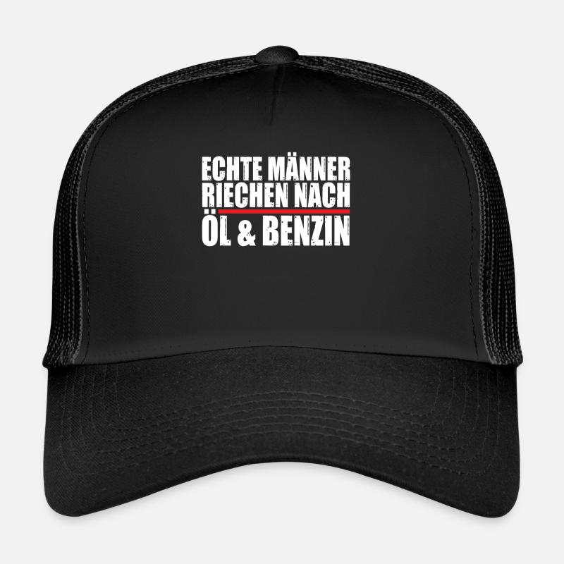 Echte Männer riechen nach Öl und Benzin Trucker Cap