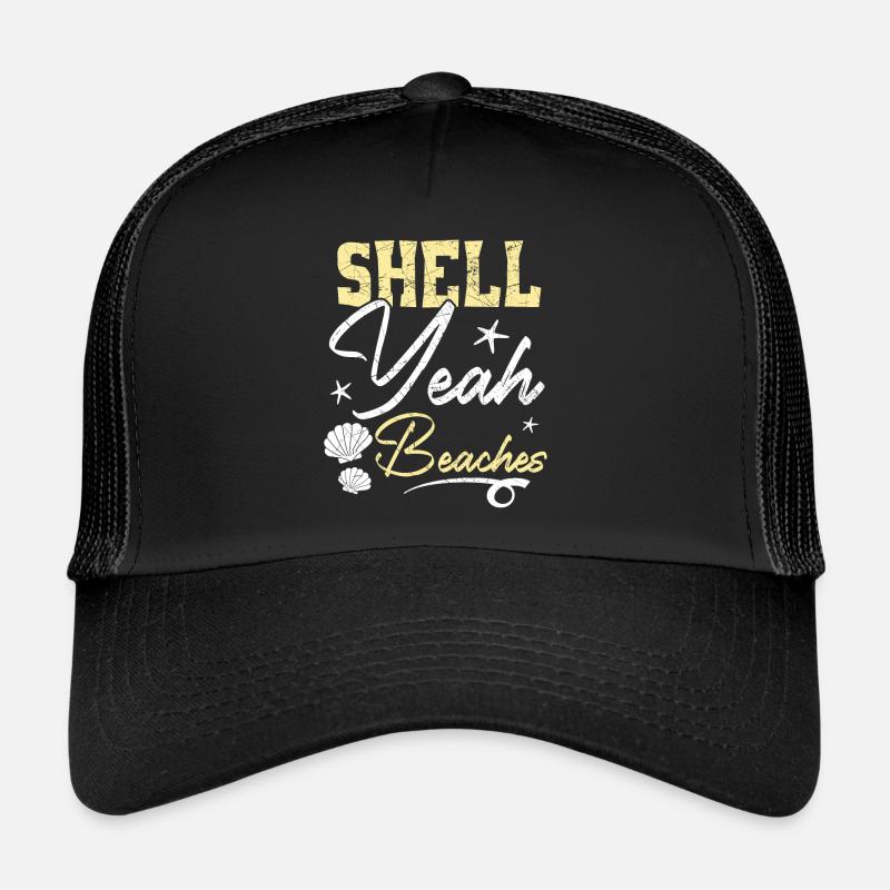 Shell oui Plages Beachcombing Beachcomber Casquette trucker 