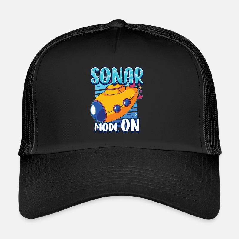 Sonar Mode On Future Submarine Marine Biologist Trucker Cap