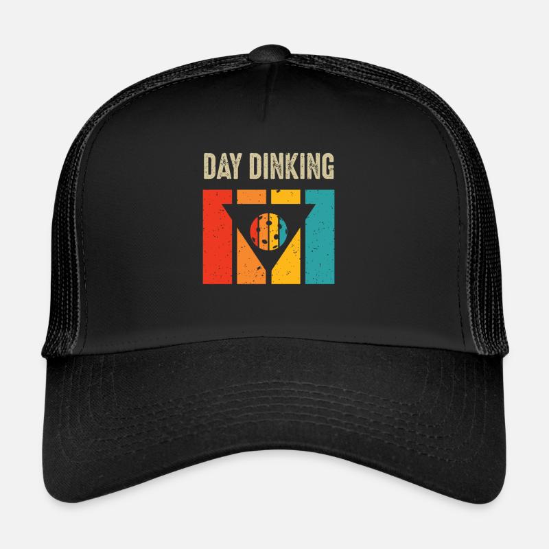 Day Dinking Funny Martini Pickleball Trucker Cap